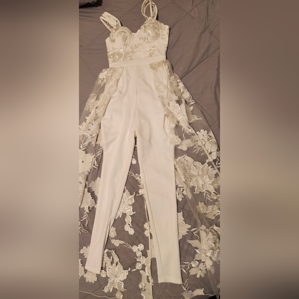 Fashion Nova Love And Lace Jumpsuit - Picture 4 of 8